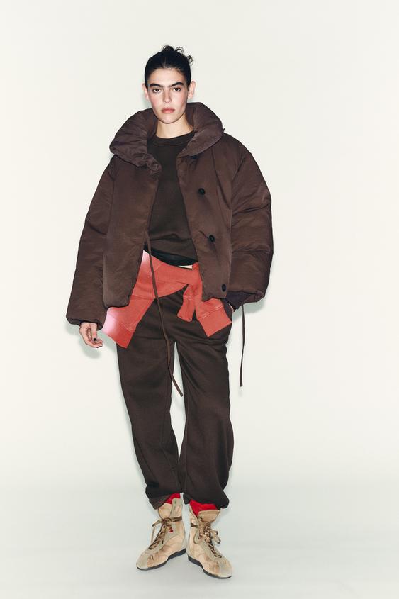 SHORT WATER AND WIND PROTECTION PUFFER ANORAK