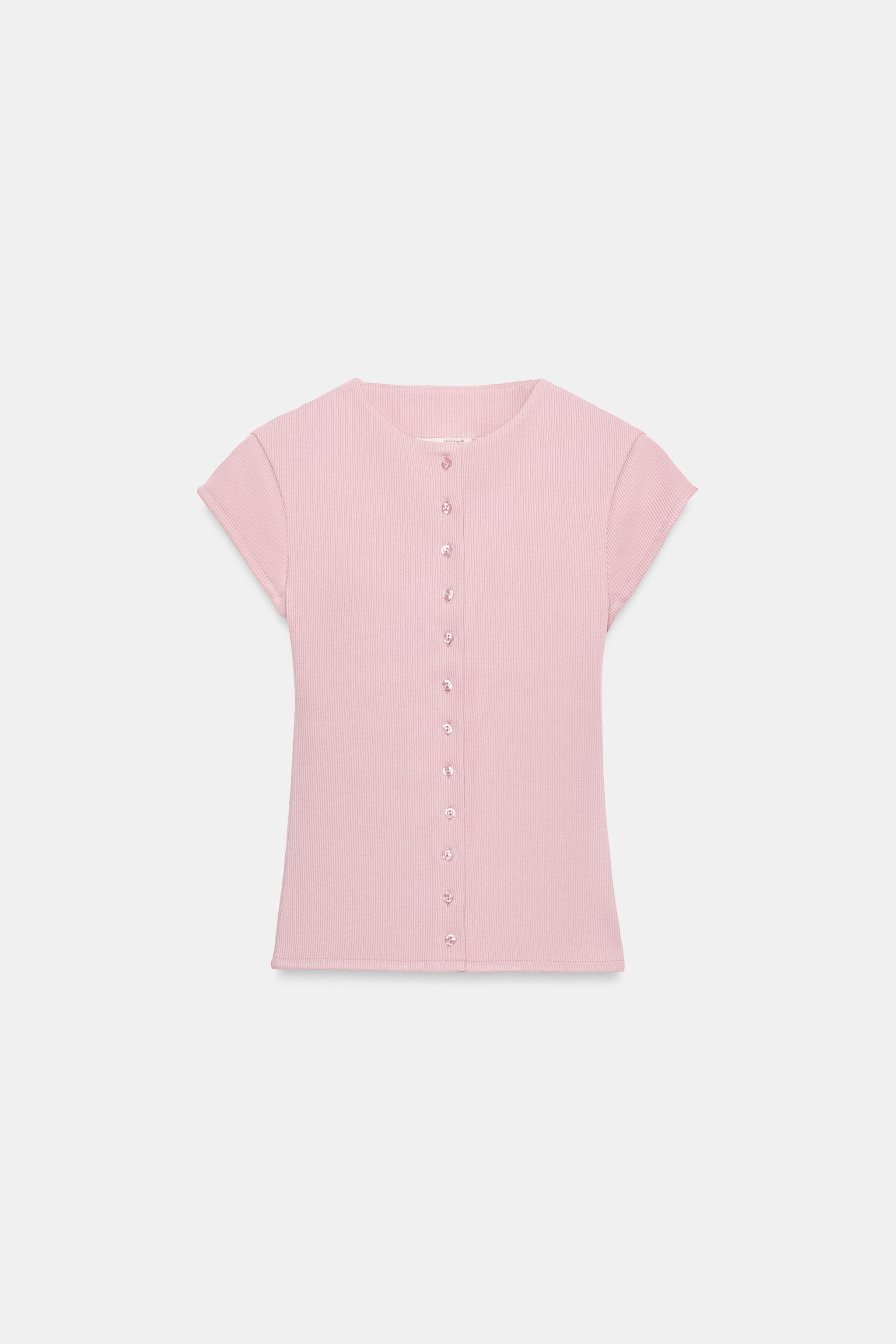 DÜĞMELİ FİTİLLİ T-SHIRT - Görsel 4