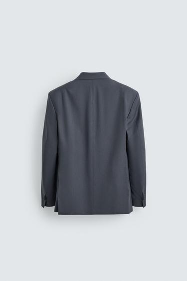 Zara POCKET SUIT JACKET - Blue