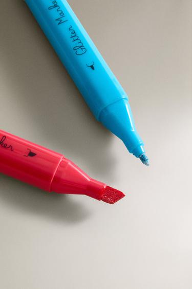 CHILDREN'S GLITTER MARKERS (PACK OF 12) - Multicoloured by Zara - Image 4