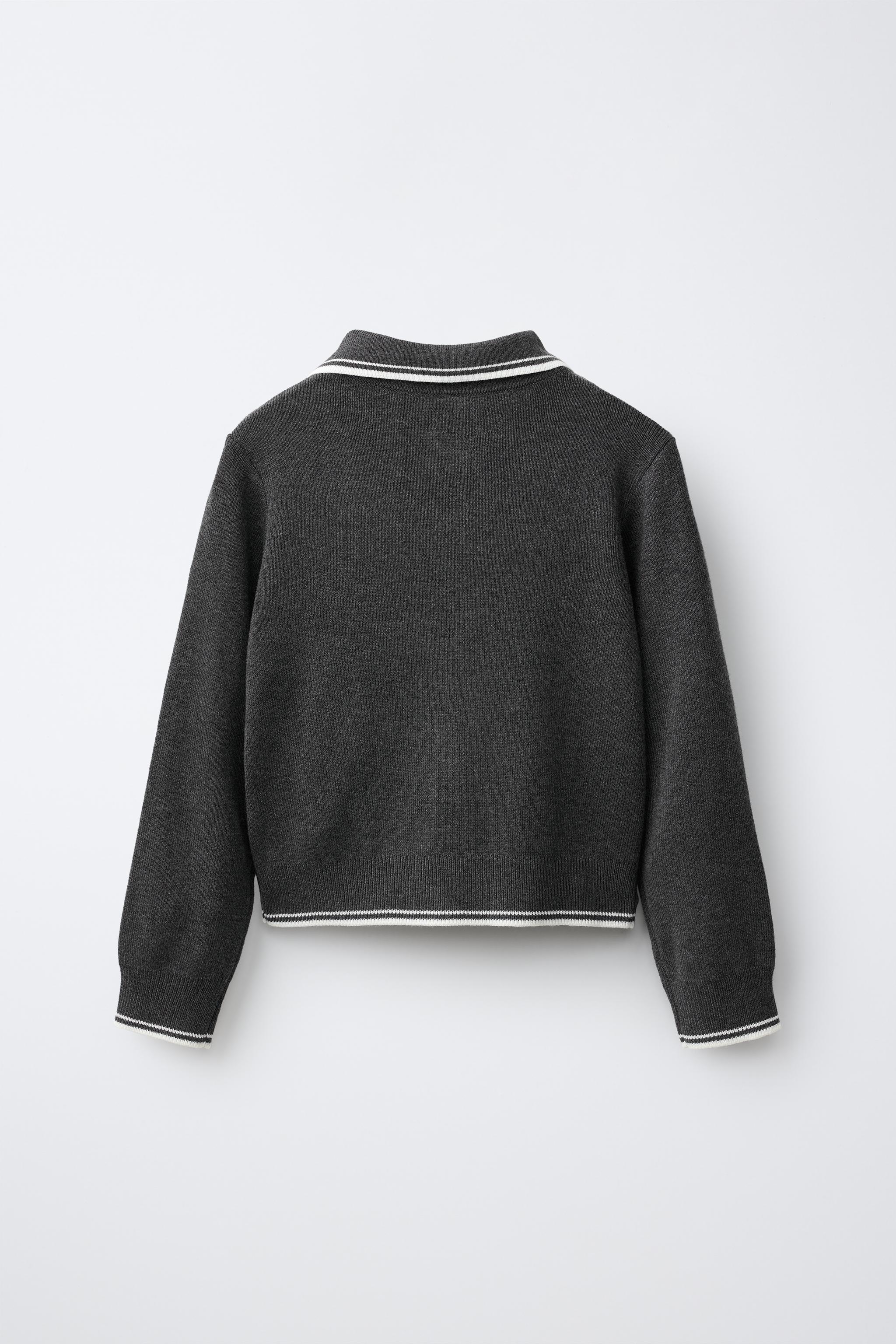 KNIT ZIP-UP JUMPER