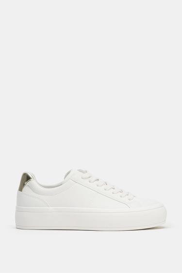 TRAINERS WITH HEEL COUNTER DETAIL - White by Zara