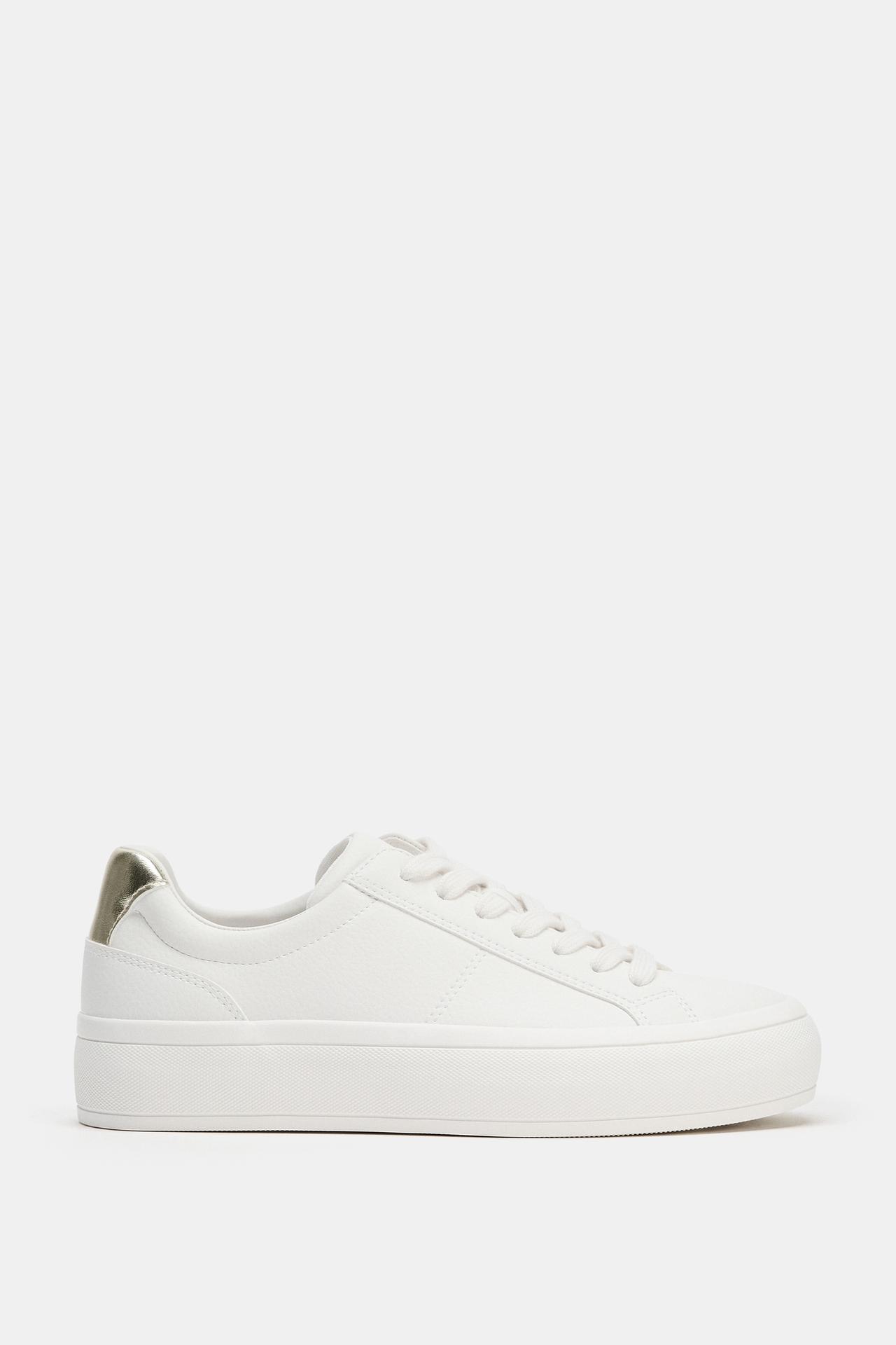 TRAINERS WITH HEEL COUNTER DETAIL — White
