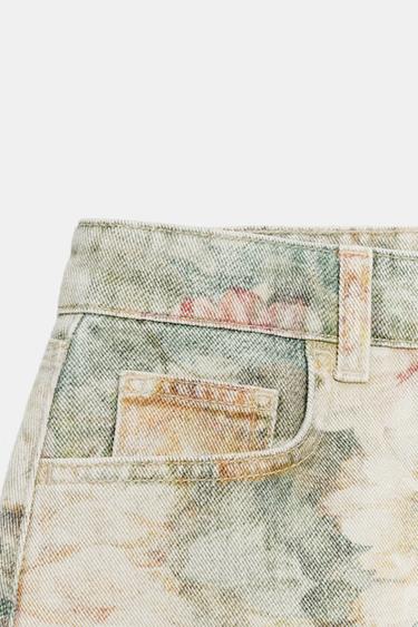 Z1975 MID-RISE FLORAL PRINT SHORTS - Multicoloured by Zara - Image 7