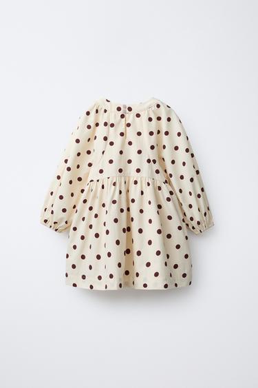 ROBE À POIS - Écru de Zara - Image 1