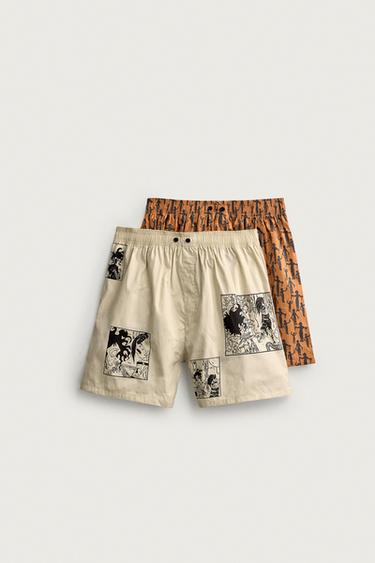 QUẦN LÓT BOXER VẢI POPLIN PHỐI PACK 2 EDWARD SCISSORHANDS ©20TH CENTURY STUDIOS - Nhiều màu từ Zara