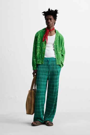 Zara FLORAL PRINT CARDIGAN © OTIS KWAME KYE QUAICOE - Green - Image 0
