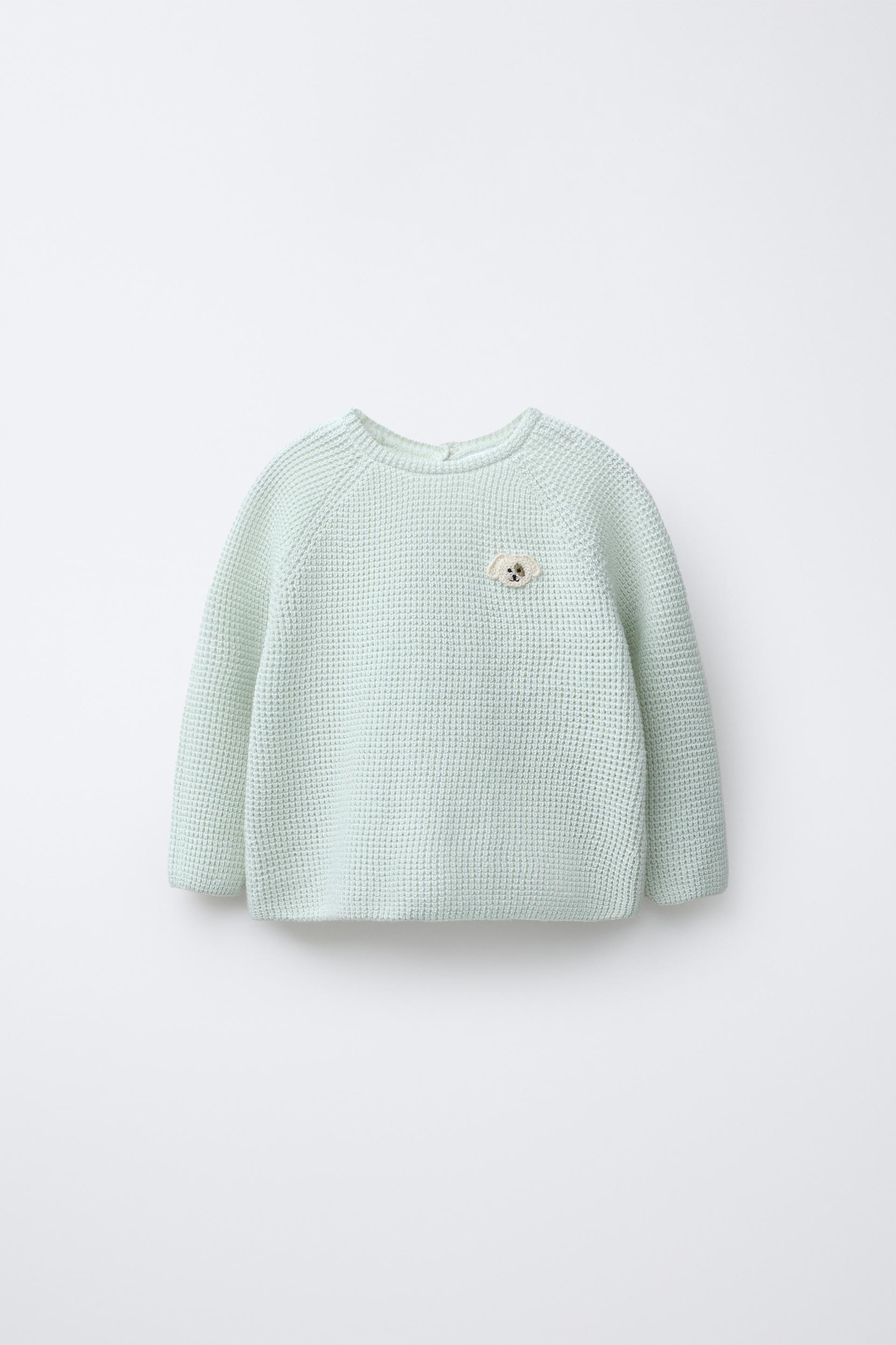 Purl Knit Embroidered Dog Jumper