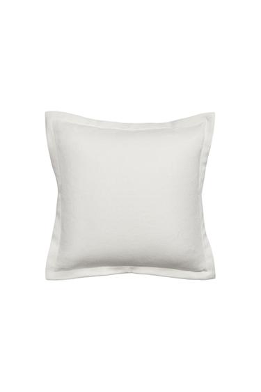 FUNDA COJÍN ALGODÓN PERCAL - Blanco de Zara