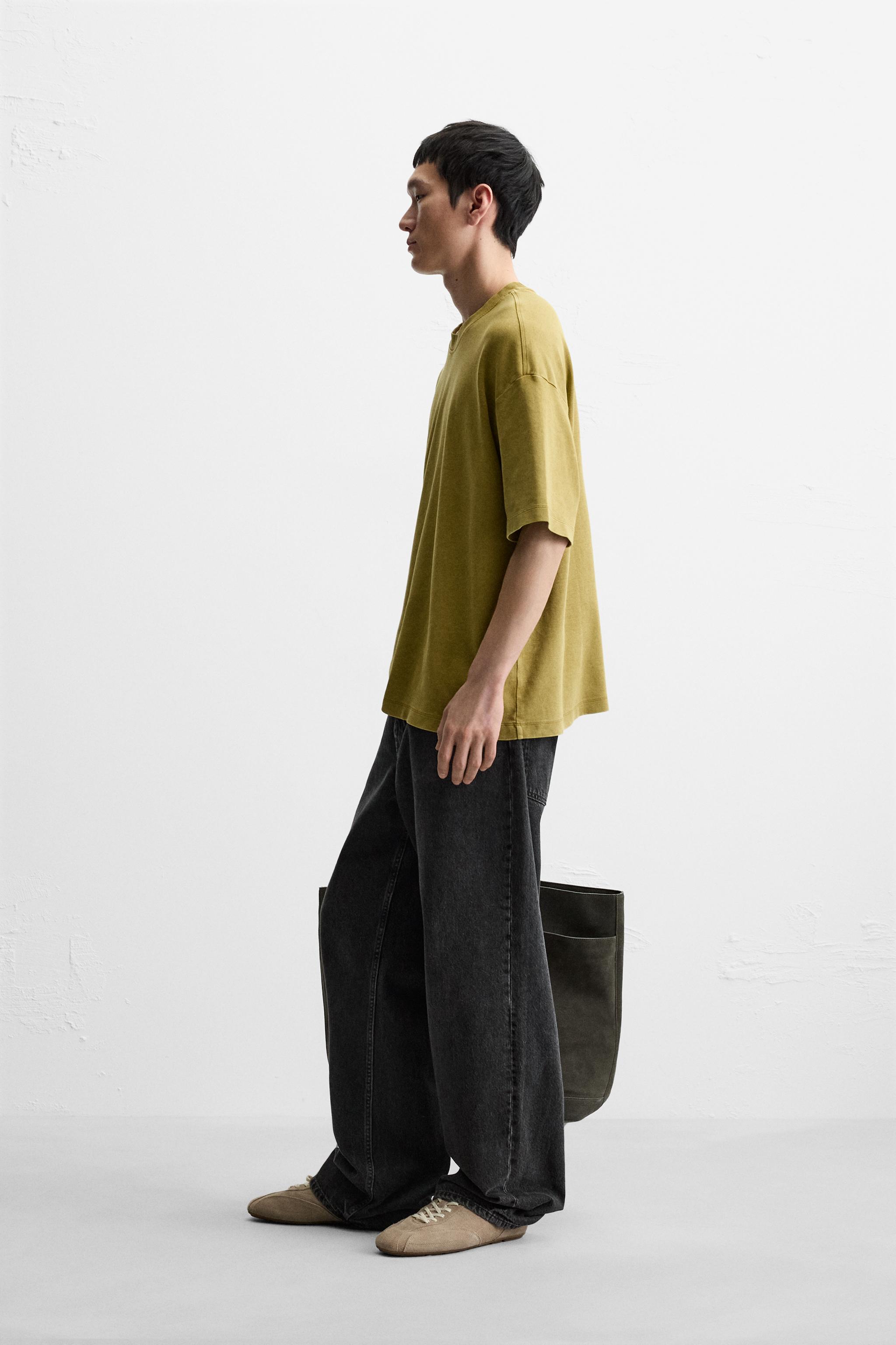 ★ドイツ発*ZARA*ウォッシュドコットンリラックスシャツ/WL★ ☆ドイツ発*ZARA*ウォッシュドコットンリラックスシャツ/WL