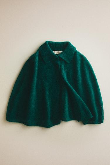 KIDS' LIMONCELLA X THE ANIMALS OBSERVATORY ALPACA CAPE - Green by Zara - Image 4