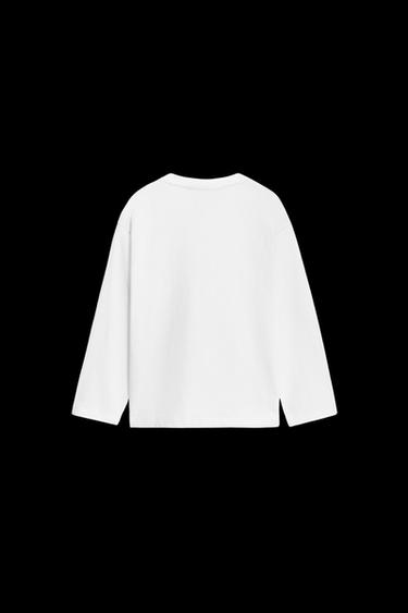 Zara 1/2-6 YEARS/ 50TH ANNIVERSARY LABEL POCKET T-SHIRT - White