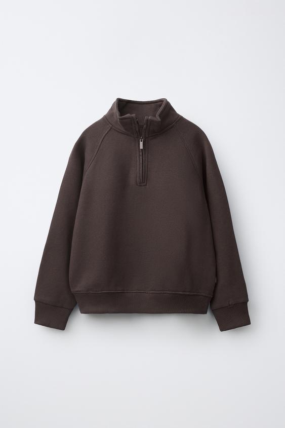 PLAIN LABEL SWEATSHIRT - Chocolate by Zara - Image 0