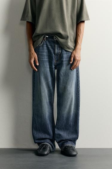 JEANS LOOSE FIT - Azul / Verde da Zara