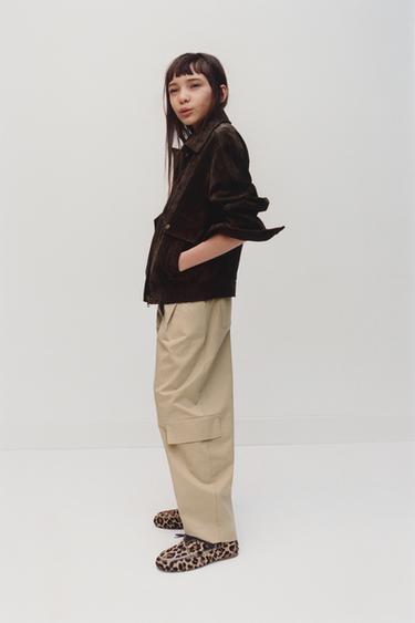 ТОҒАСЫ БАР КАРГО БӨШКЕ ПІШІМДІ ШАЛБАР - Ашық сарғыш Zara компаниясынан