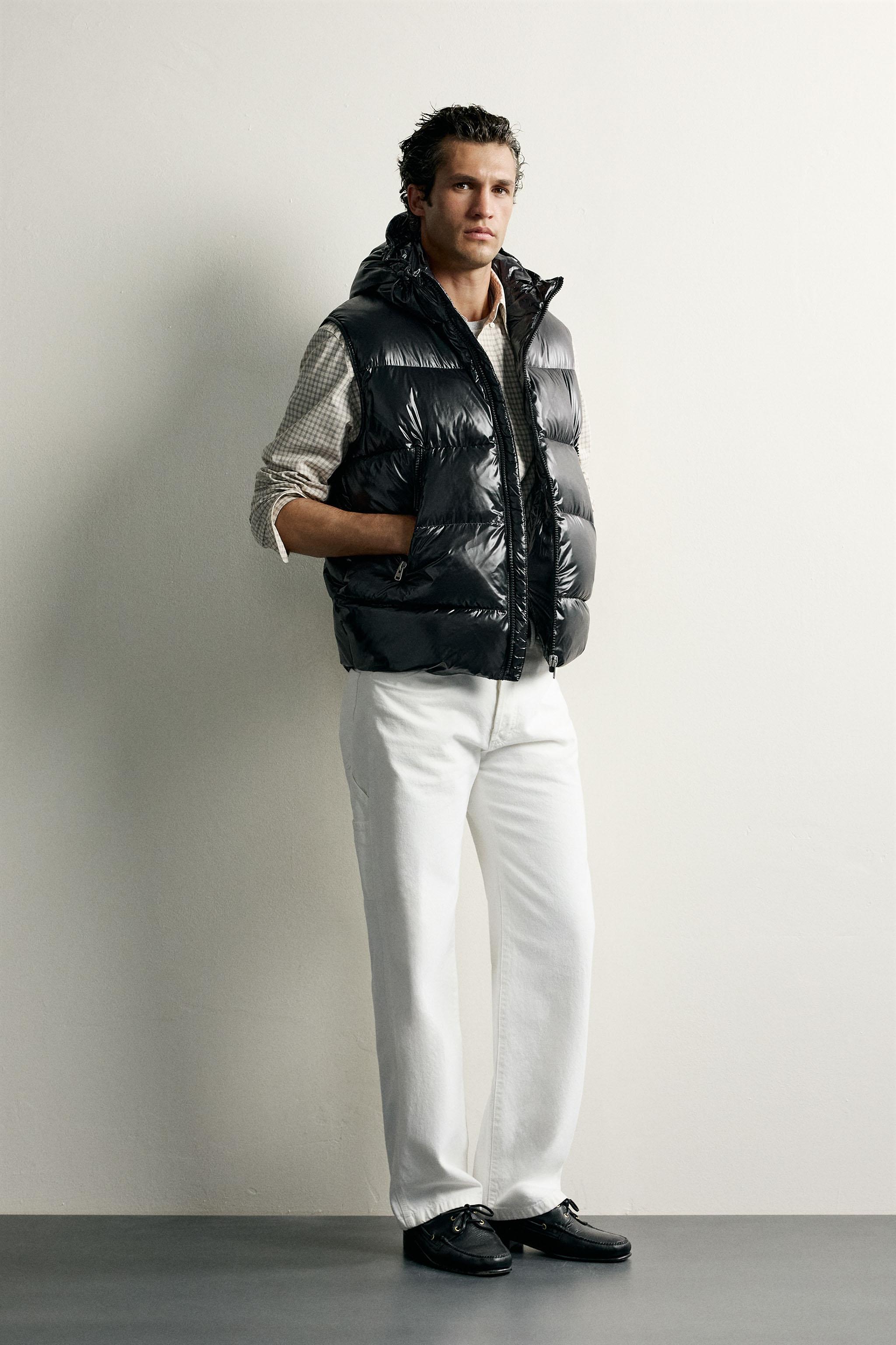 Мужские жилеты Zara WATER-REPELLENT 60/40 DOWN VEST — фото 4