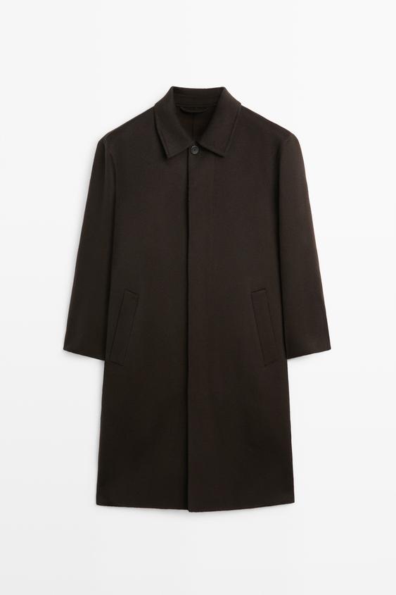 Zara 100% double-faced cashmere coat - Brown - Image 0