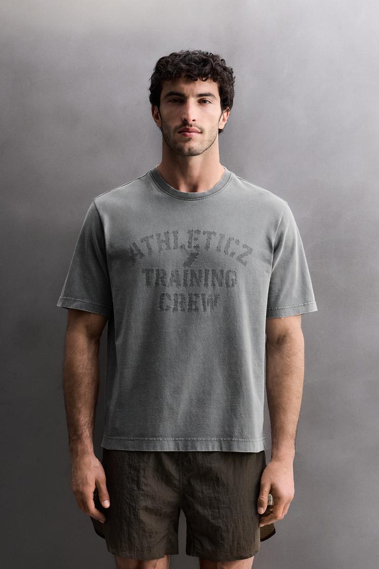 ZARA COTTON TRAINING T-SHIRT