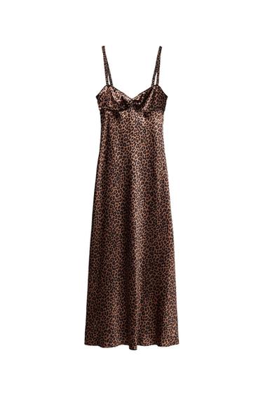 SATIN MIDI SLIP DRESS