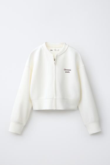 SPORTY BOMBER JACKET - White by Zara