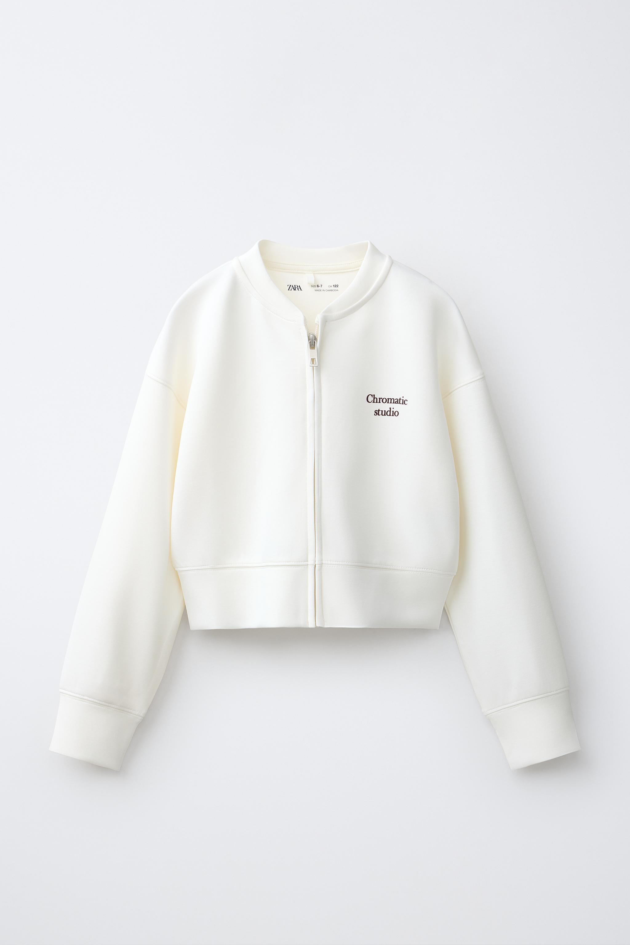 Детские худи Zara SPORTY BOMBER SWEATSHIRT — фото 2