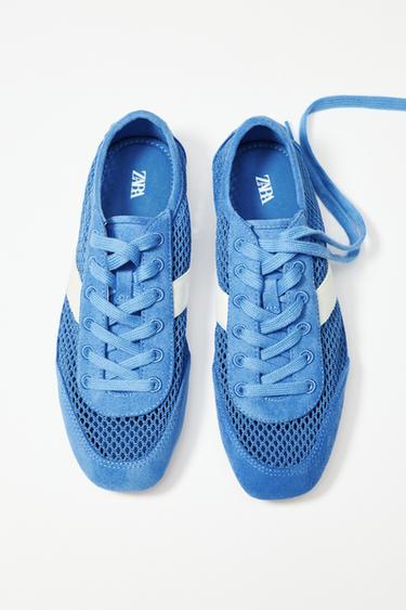 MESH TRAINERS - Blue by Zara