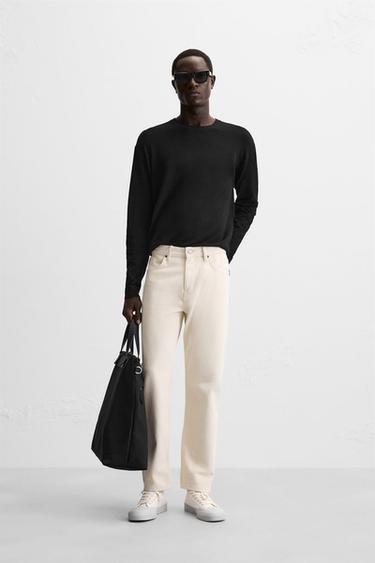 JERSEY MEZCLA VISCOSA BÁSICO - Negro de Zara - Imagen 0