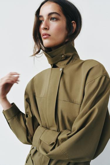 SHORT BELTED DRESS - Khaki by Zara