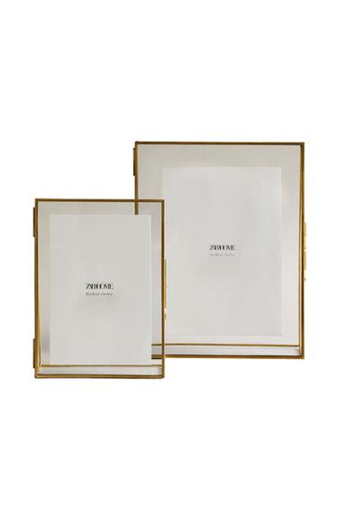 TRIANGULAR STRUCTURE PHOTO FRAME - Golden by Zara