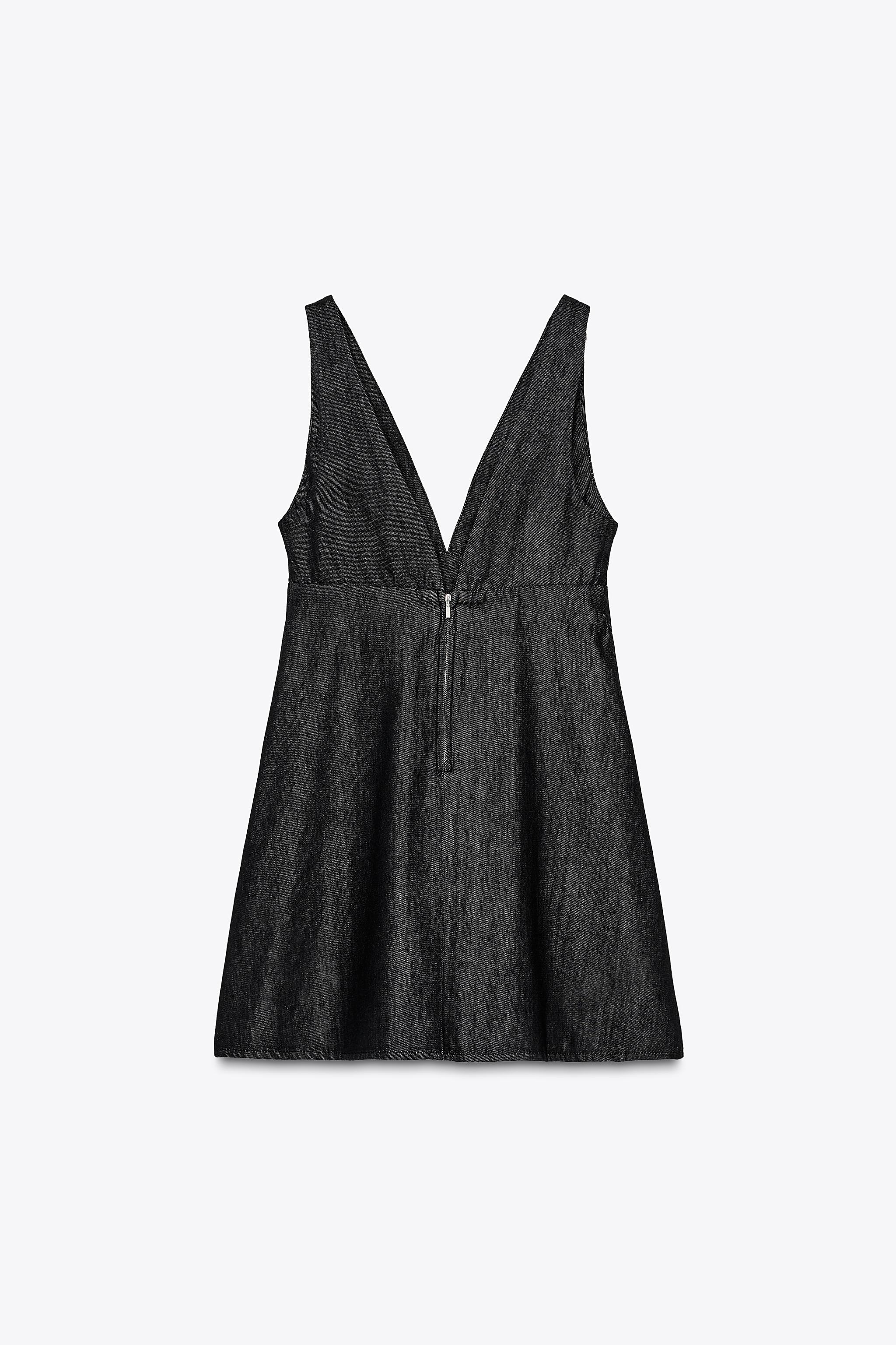 デニムミニワンピース TRF - カーボングレー | ZARA Japan / 日本