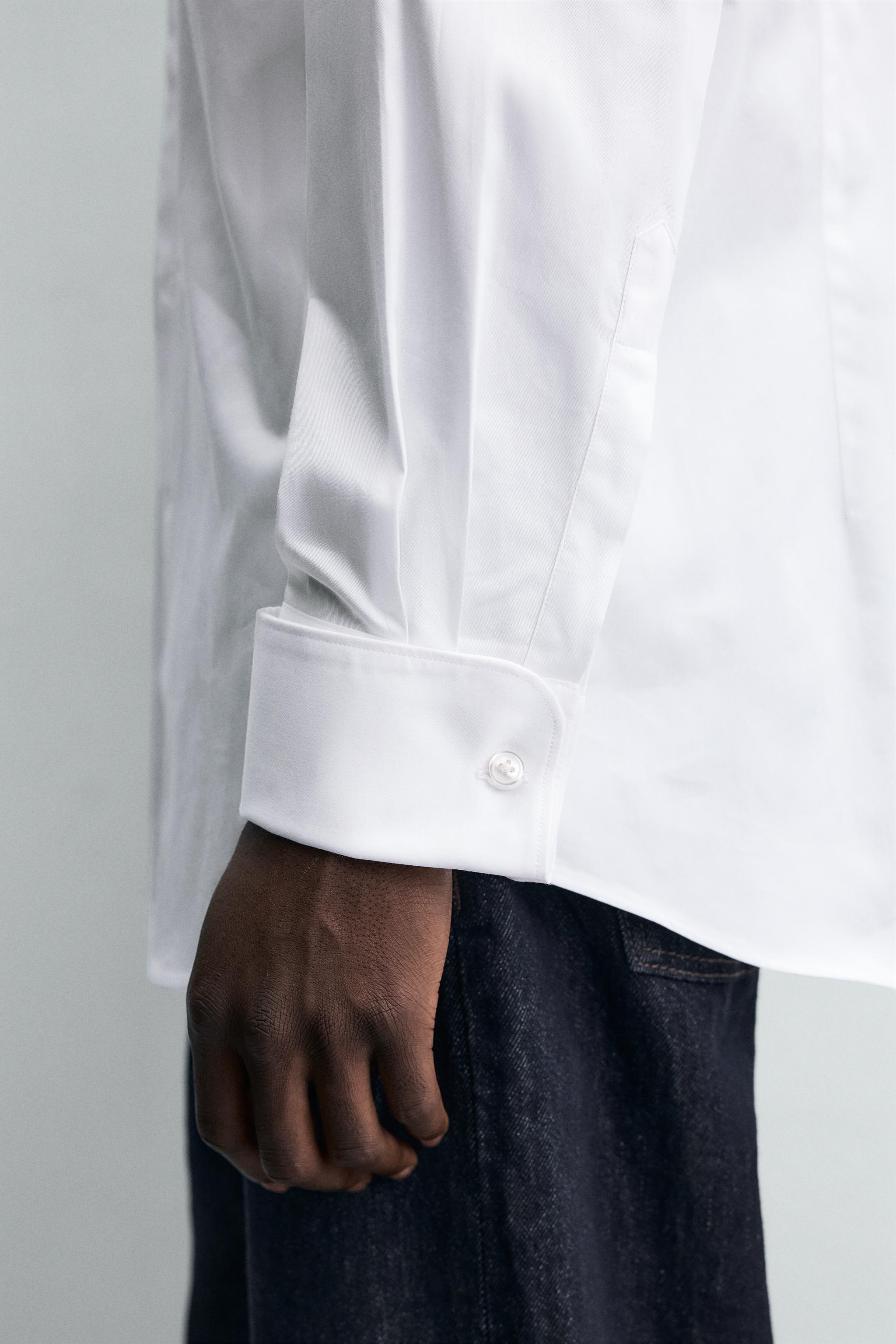 FRENCH CUFF TEXTURED SHIRT