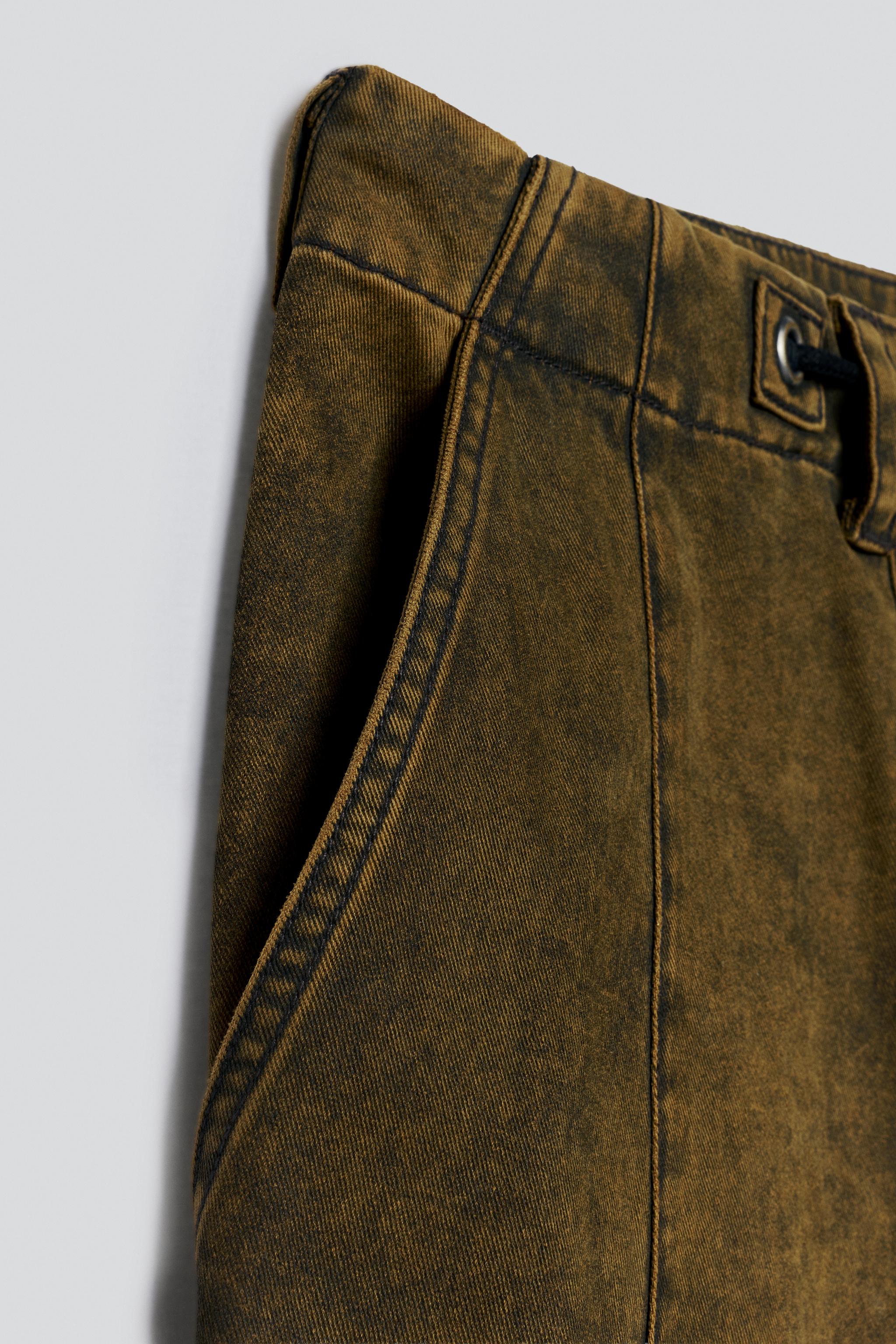 WASHED WIDE-FIT PANTS