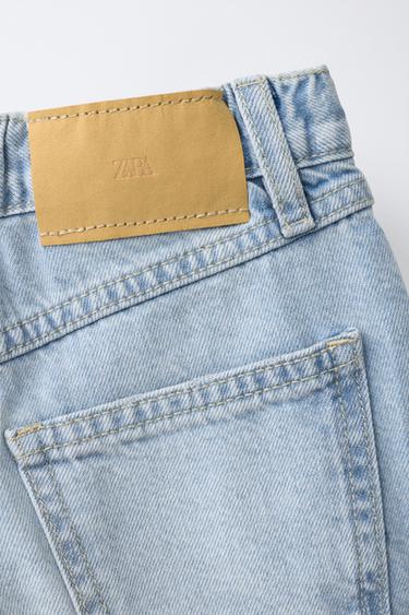 DENIM BERMUDA SHORTS WITH HEART PATCHES - Light blue by Zara - Image 3
