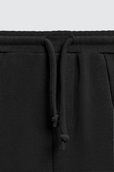 RELAXED FIT JOGGERS WITH SEAMS - Black by Zara - Image 8