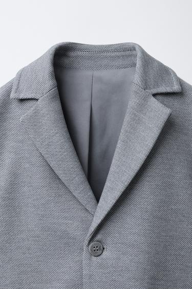 SLIM FIT SUIT BLAZER - Grey by Zara - Image 2