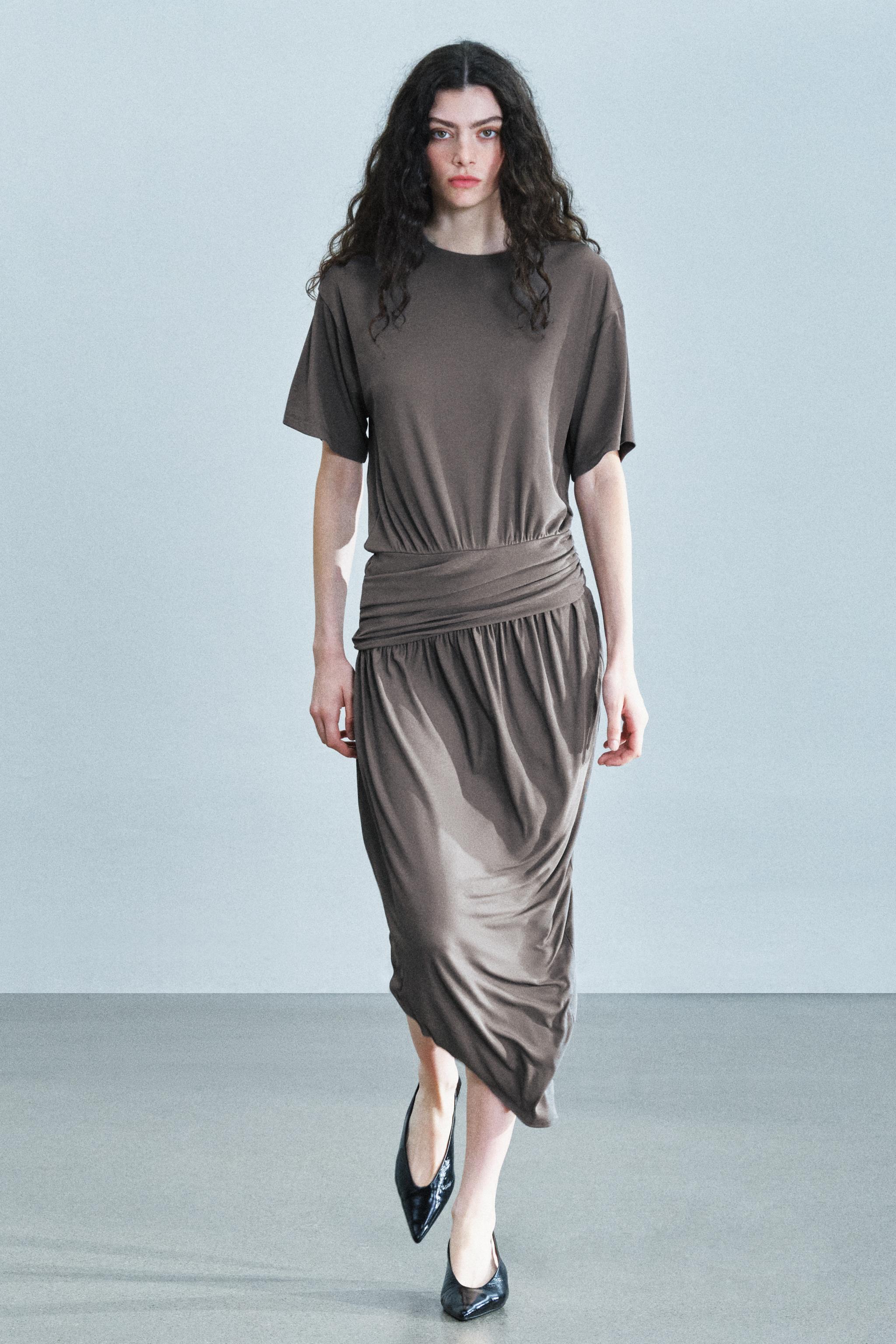DRAPED DRESS
