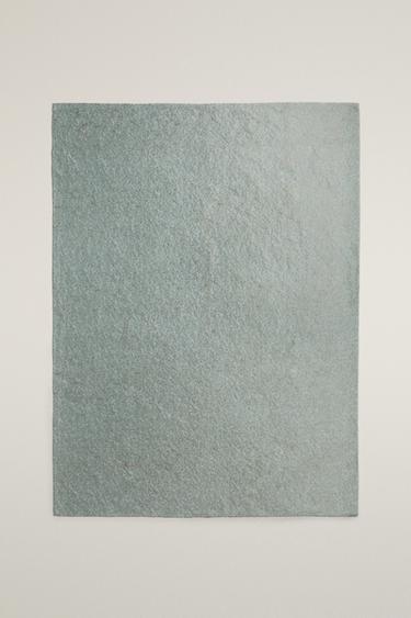 FLORAL JACQUARD BLANKET - Grey / Blue by Zara - Image 0