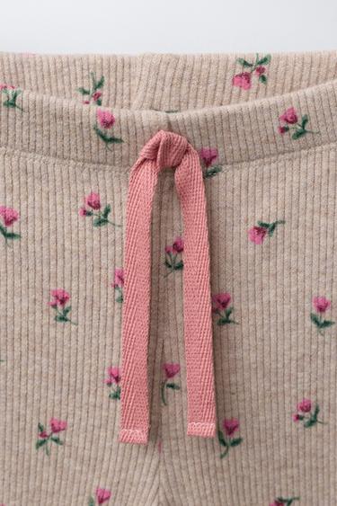 ENSEMBLE T-SHIRT ET LEGGING FLARE SOFT TOUCH - Sable / Chiné de Zara - Image 3