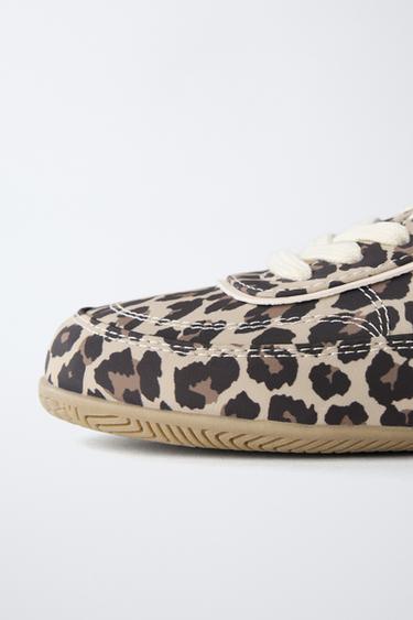 ANIMAL PRINT TRAINERS - Brown by Zara - Image 3