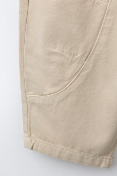SOFT BALLOON TROUSERS - Light beige by Zara - Image 3