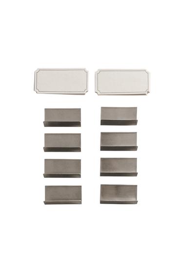 メタル プレイスカード&カードセットシルバーZaraのメタル プレイスカード&カードセット - シルバー