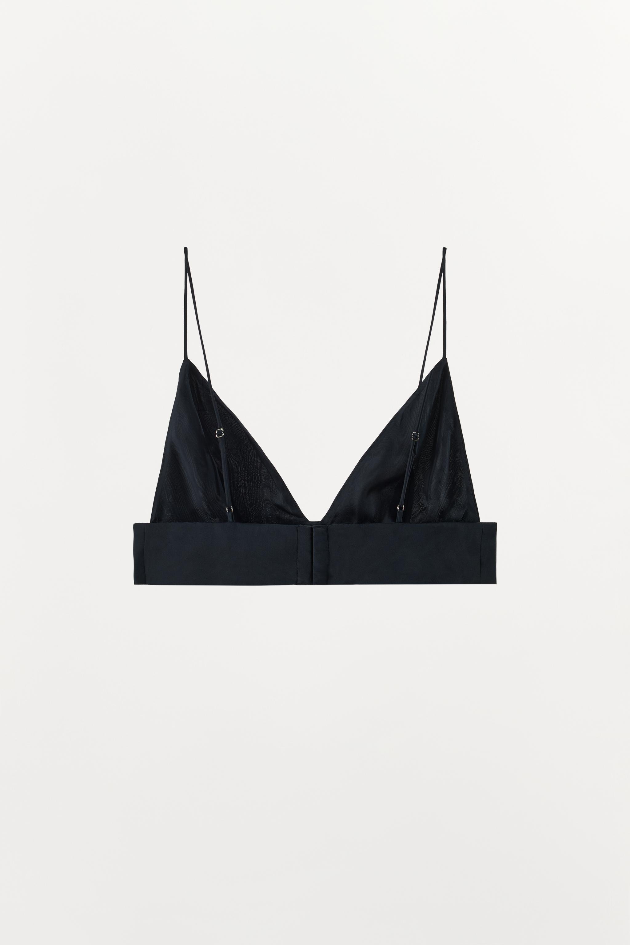 SATIN TRIANGLE BRALETTE