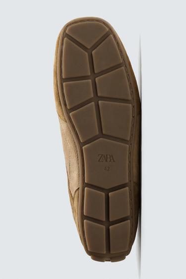 BASKET EN CUIR - Marron sable de Zara - Image 7