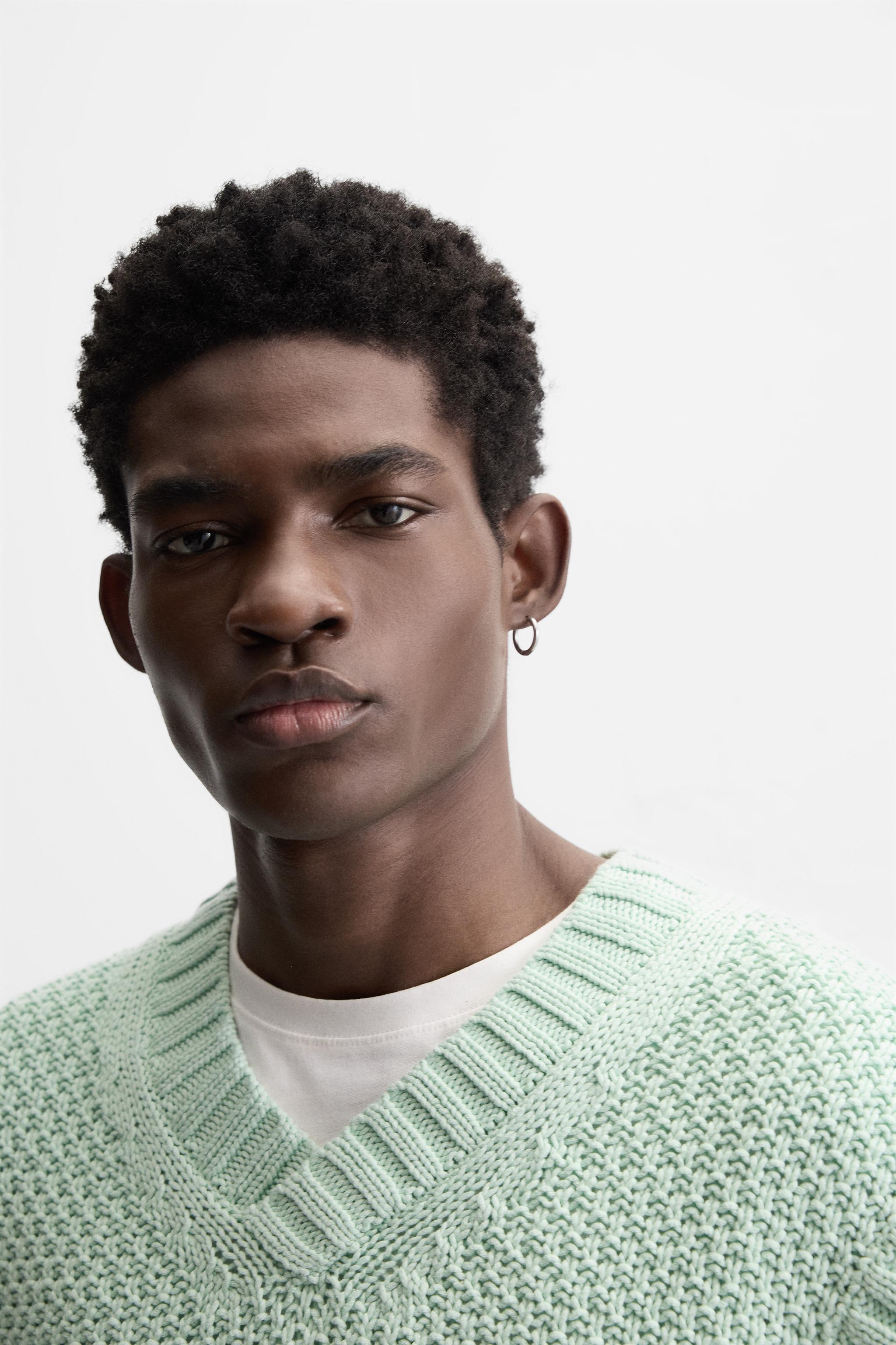 TEXTURED KNIT CARDIGAN - Sea green | ZARA United States TEXTURED KNIT CARDIGAN - Sea green | ZARA United States