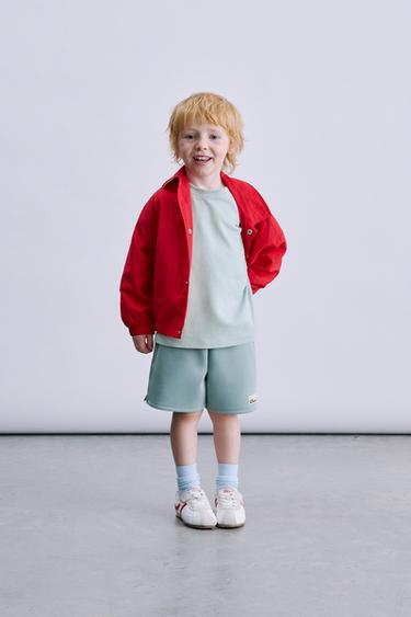 BERMUDA INTERLOCK ETIQUETA - Azul claro de Zara