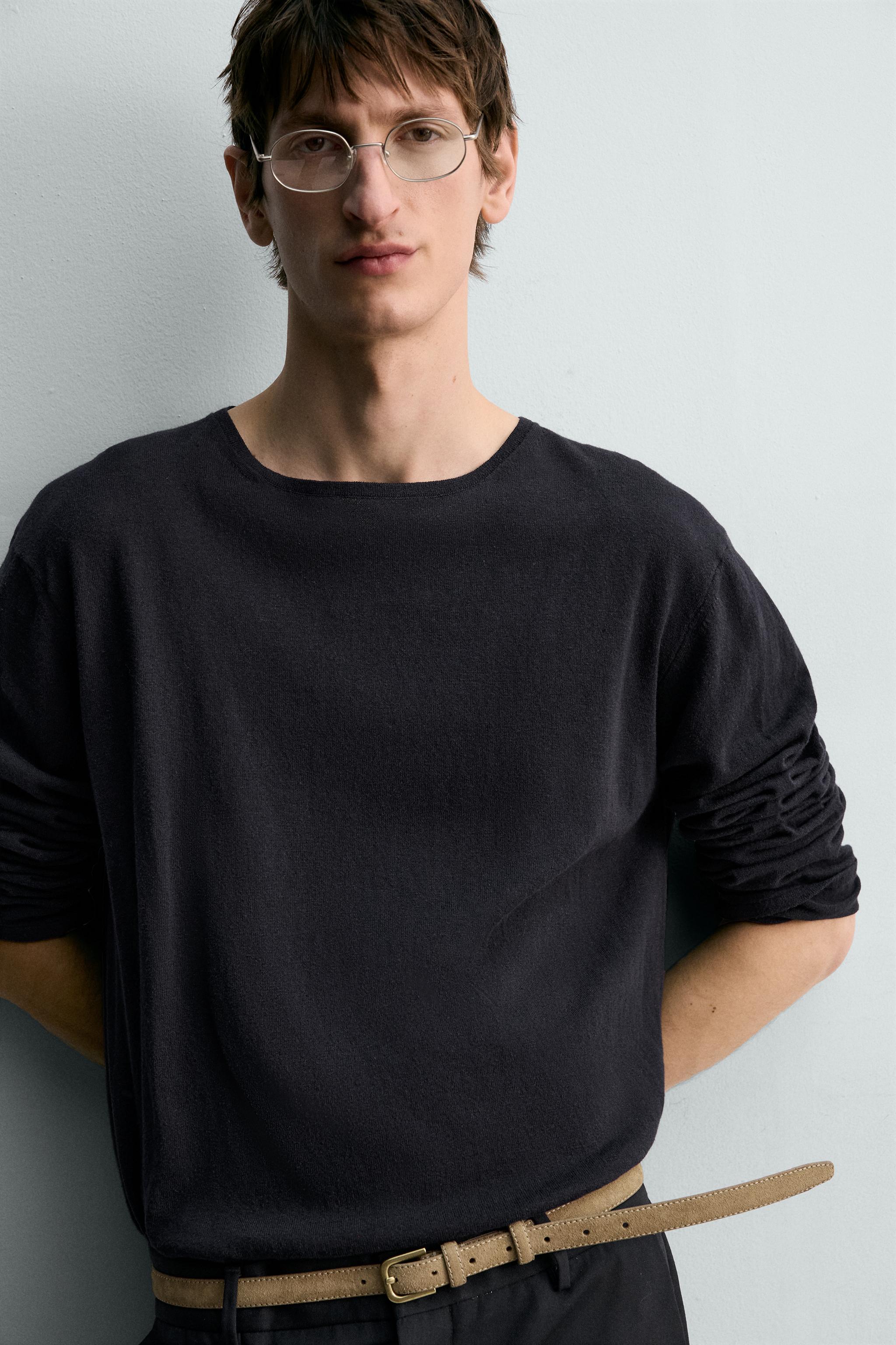 LIGHTWEIGHT COTTON LINEN BLEND JUMPER