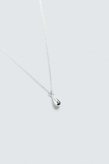 COLLIER AVEC PENDENTIF EN PIERRE - Argent de Zara - Image 1
