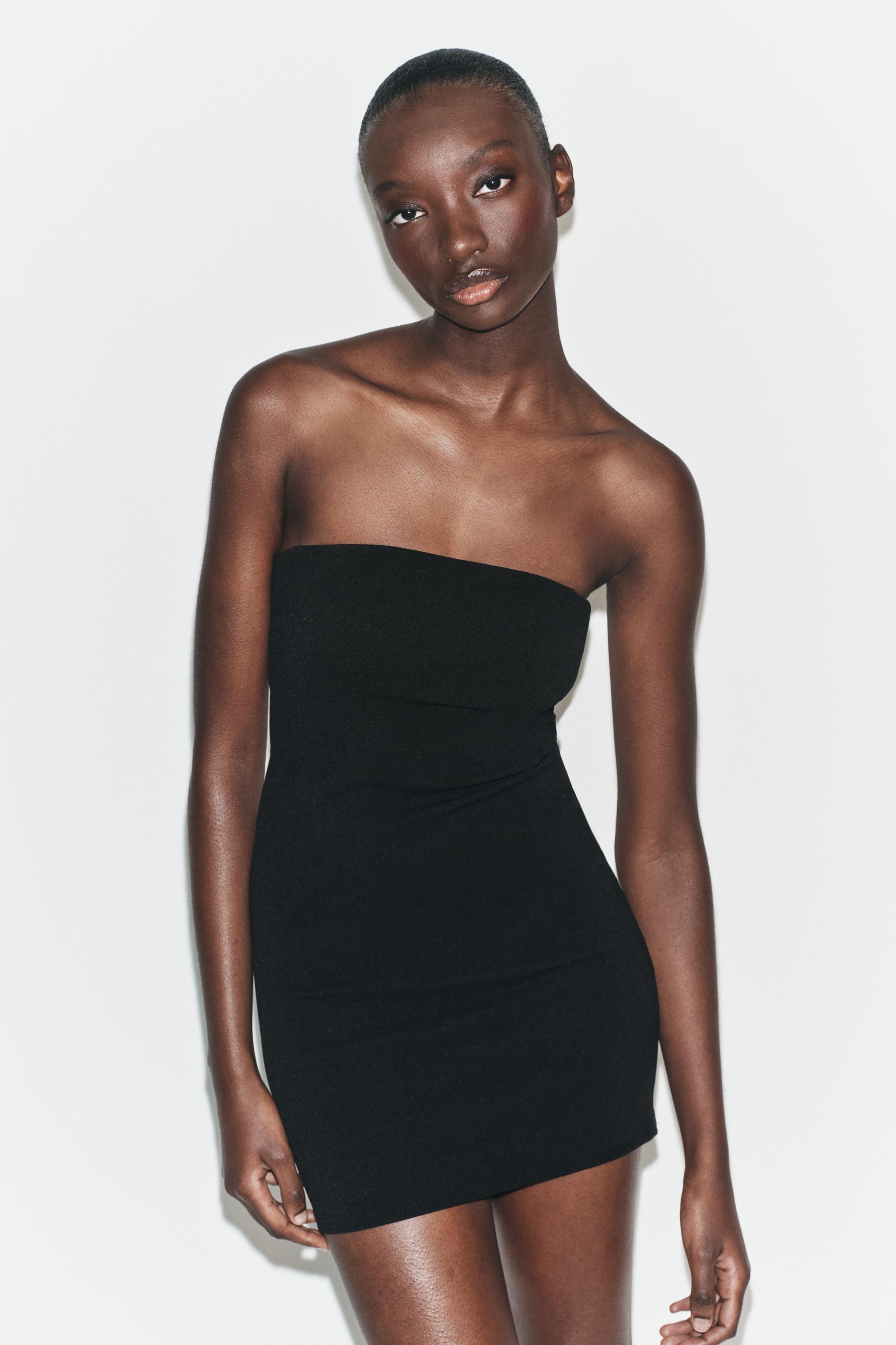 STRETCH BANDEAU DRESS