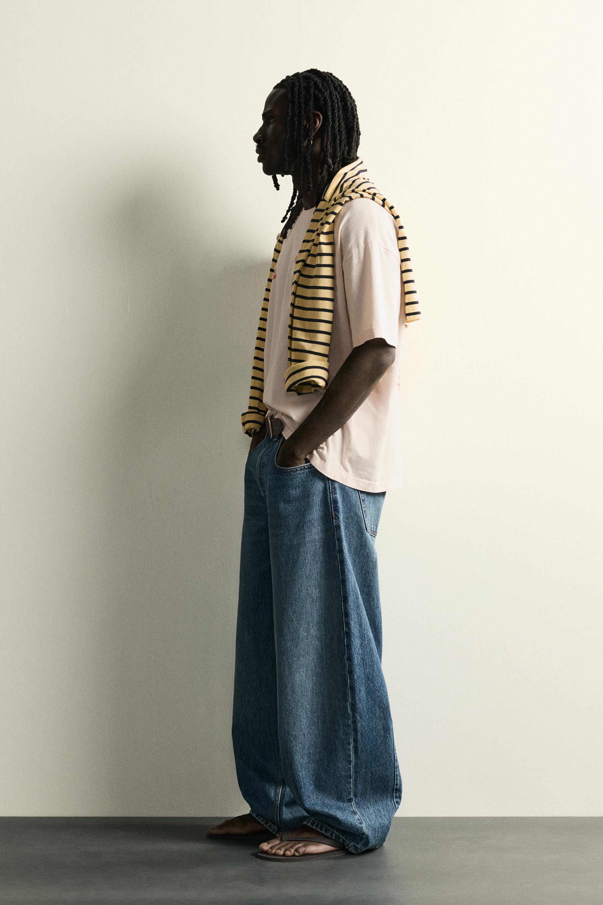 RELAXED FIT WASHED TEXT T-SHIRT