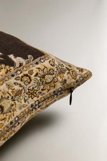 HOUSSE DE COUSSIN JACQUARD - Marron de Zara - Image 4